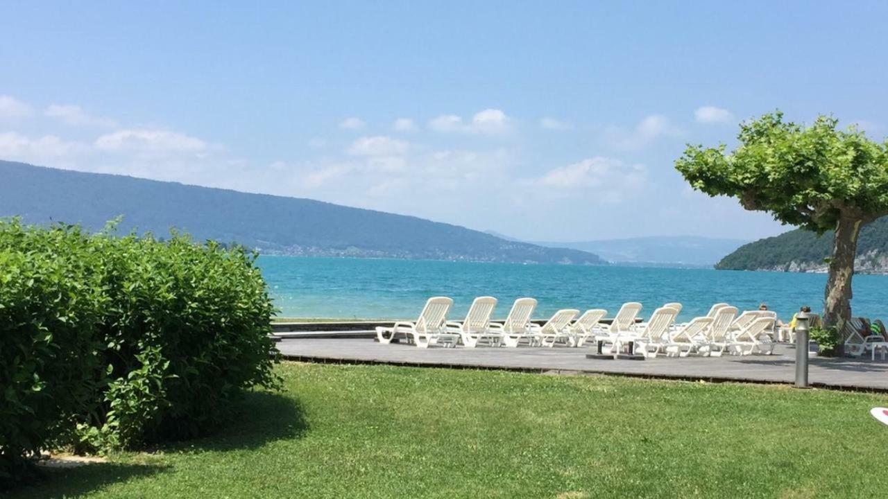 La Baie Des Voiles 3 Chambres 4 A 6 Personnes Au Bord Du Lac Plage Privee Duingt Zewnętrze zdjęcie