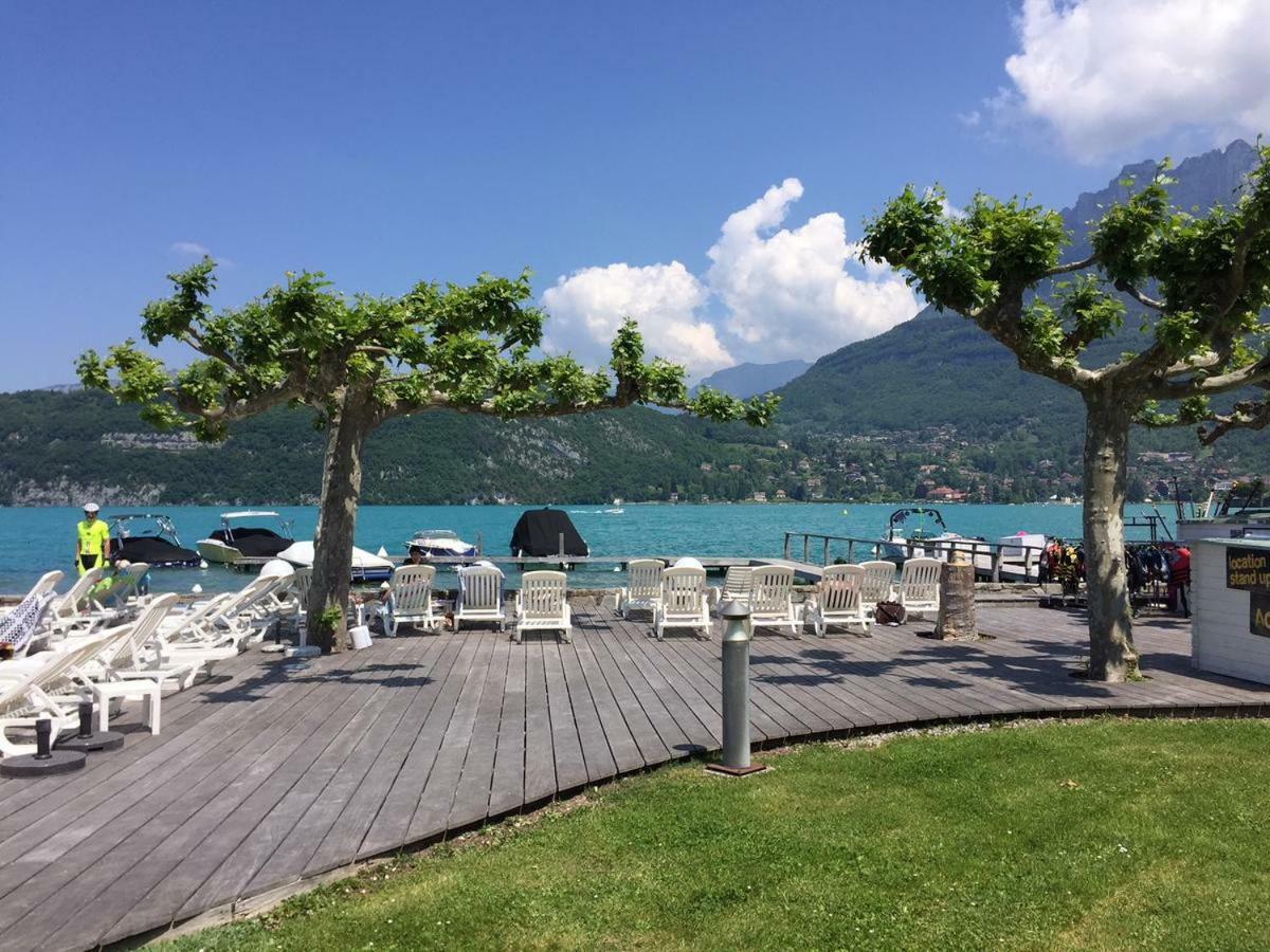 La Baie Des Voiles 3 Chambres 4 A 6 Personnes Au Bord Du Lac Plage Privee Duingt Zewnętrze zdjęcie