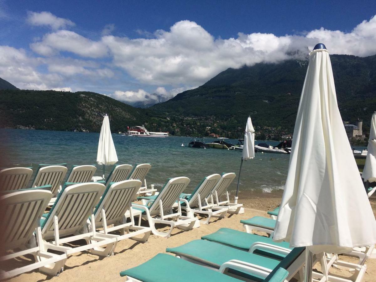La Baie Des Voiles 3 Chambres 4 A 6 Personnes Au Bord Du Lac Plage Privee Duingt Zewnętrze zdjęcie